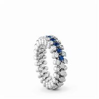 Vicenza - Piazzetta Palladio 2 - Anillo Serafino Consoli Brevetto Collection in Oro blanco Zaffiro 0.28 Ct RMS3H2WGWDBS CONSOLI ZAFFIRI - RMS3H2WGWDBS CONSOLI ZAFFIRI